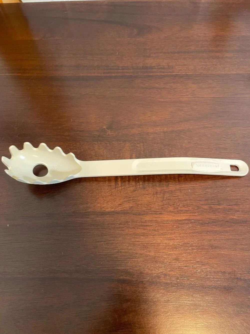 Vintage Rubbermaid Heavy-Duty Nylon Plastic Pasta Spaghetti Server Spoon (Model